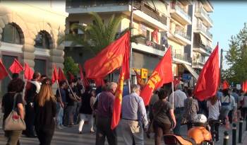 Καλαμάτα: Πορεία του ΚΚΕ για τα 70 χρόνια από τη νίκη κατά του Φασισμού