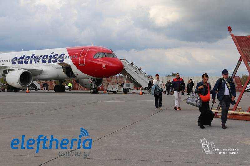 Αεροδρόμιο Καλαμάτας: Με πτήση από Ζυρίχη άνοιξε η τουριστική σεζόν (βίντεο)