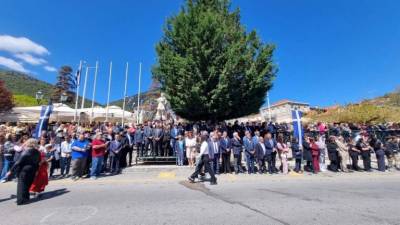 Τιμήθηκε η ιστορική μάχη των Ελλήνων στο Λεβίδι Αρκαδίας