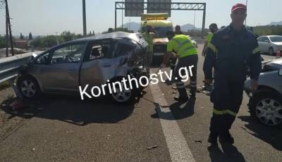 Σοβαρό τροχαίο με μία νεκρή στην Κορίνθου - Πατρών (Βίντεο)