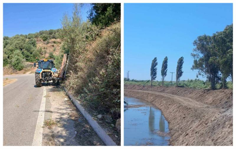Καθαρισμοί ρεμάτων και οδικού δικτύου στη Μεσσηνία