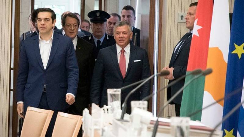 Συνάντηση του Αλέξη Τσίπρα με τον βασιλιά της Ιορδανίας Αμπντάλα Β΄