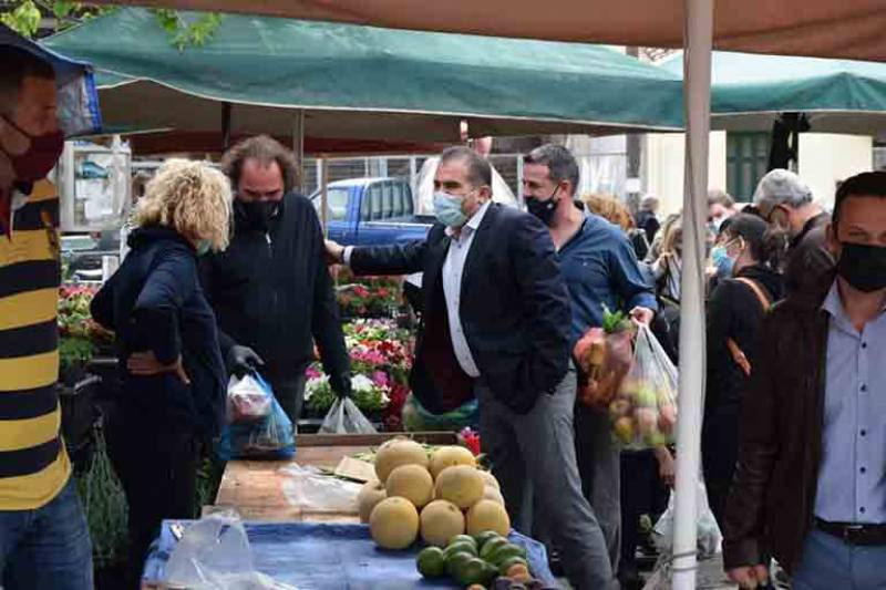 Μεγάλη κίνηση σήμερα στην Κεντρική Αγορά Καλαμάτας