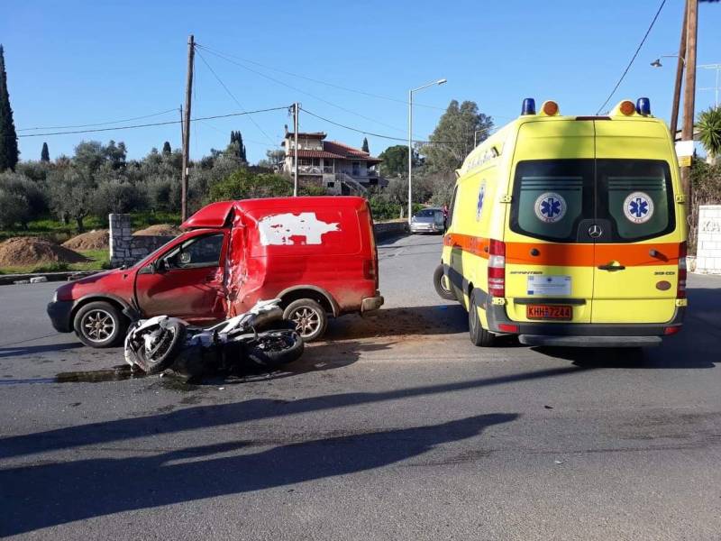 Μεσσηνία: Τροχαίο με τραυματισμό στην διασταύρωση Πιπερίτσας - Καρτερολίου