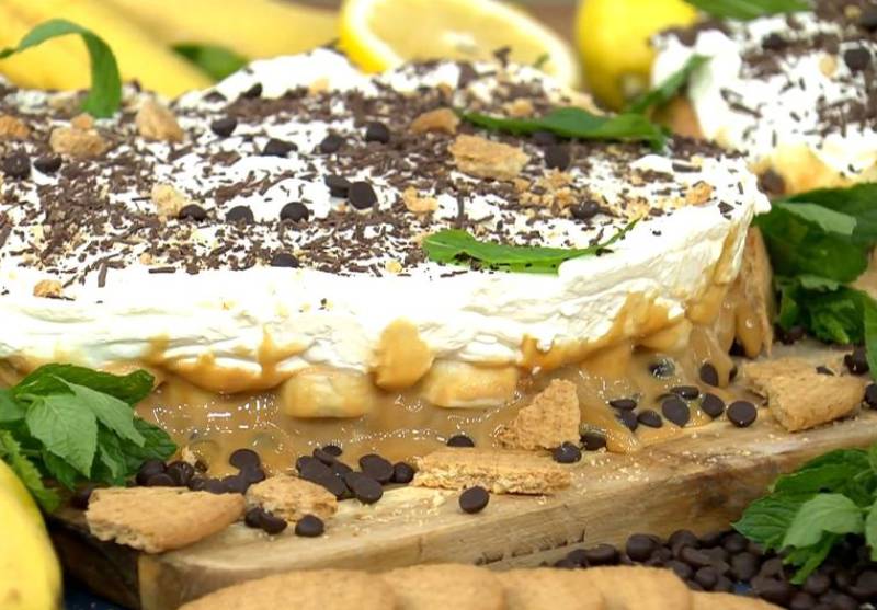 Τάρτα μπισκότου Banoffee (βίντεο)