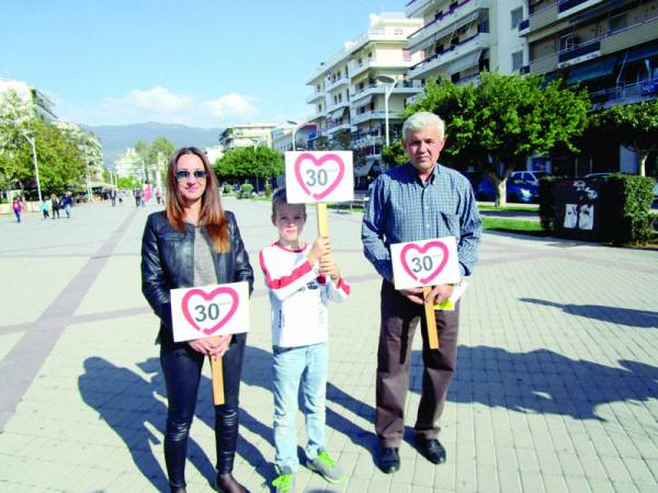 Ευαισθητοποίηση και στην Καλαμάτα για τα εγκλήματα στην άσφαλτο (βίντεο)