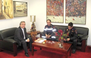 Συνάντηση Αποστολόπουλου με το διοικητή της 6ης ΕΜΑΚ