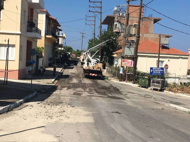 Εργασίες στην 25ης Μαρτίου στην Κυπαρισσία