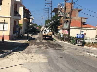 Εργασίες στην 25ης Μαρτίου στην Κυπαρισσία