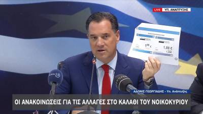 Οι ανακοινώσεις για το «Καλάθι του Νοικοκυριού» από τον Άδωνι Γεωργιάδη