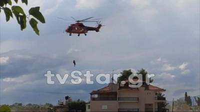 Τραγωδία στην Εύβοια: Μωρό 8 μηνών το τρίτο θύμα - Διασώσεις με ελικόπτερο (βίντεο)
