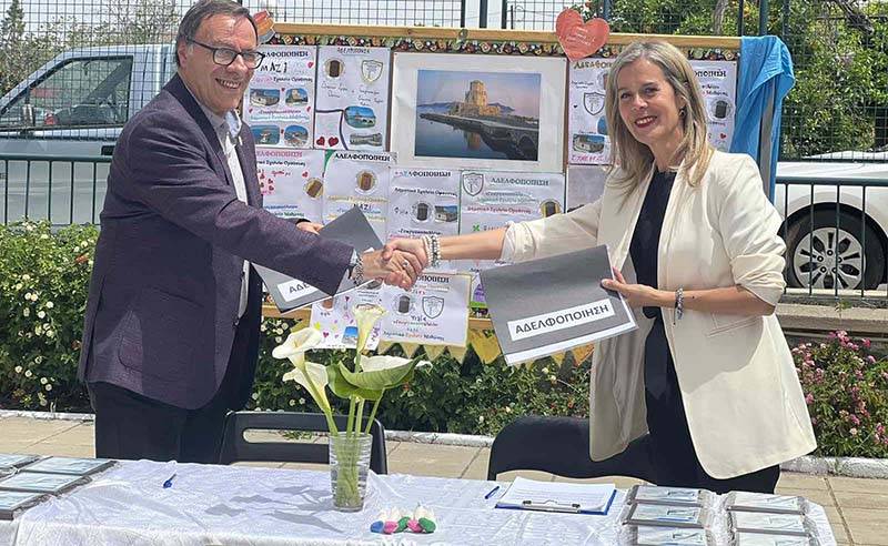 «Γεωργακοπούλειο» Δημοτικό Μεθώνης: Αδελφοποίηση με το Σχολείο Ορούντας Κύπρου