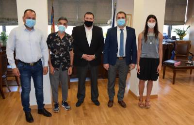 Ο πρέσβης της Κύπρου στο Δήμο Καλαμάτας