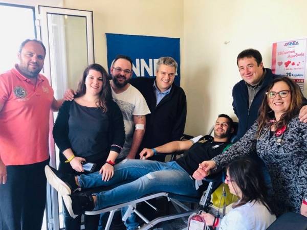 Εθελοντική αιμοδοσία διοργάνωσε η ΟΝΝΕΔ Τριφυλίας