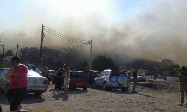 Επικίνδυνες διαστάσεις λαμβάνει η φωτιά στη Νεάπολη Βοιών