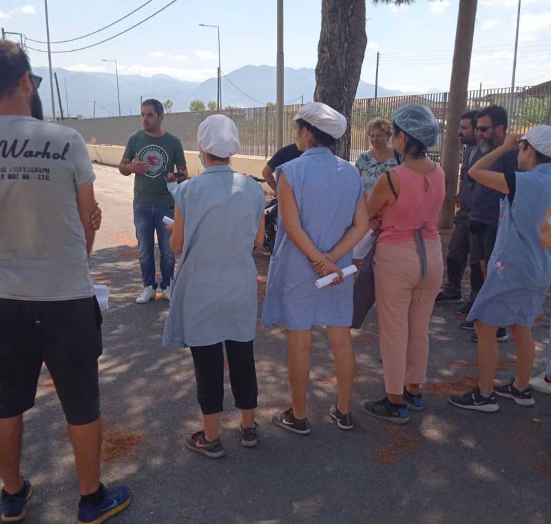 Περιοδεία σε χώρους εργασίας από το Συνδικάτο Γάλακτος Τροφίμων και Ποτών Μεσσηνίας