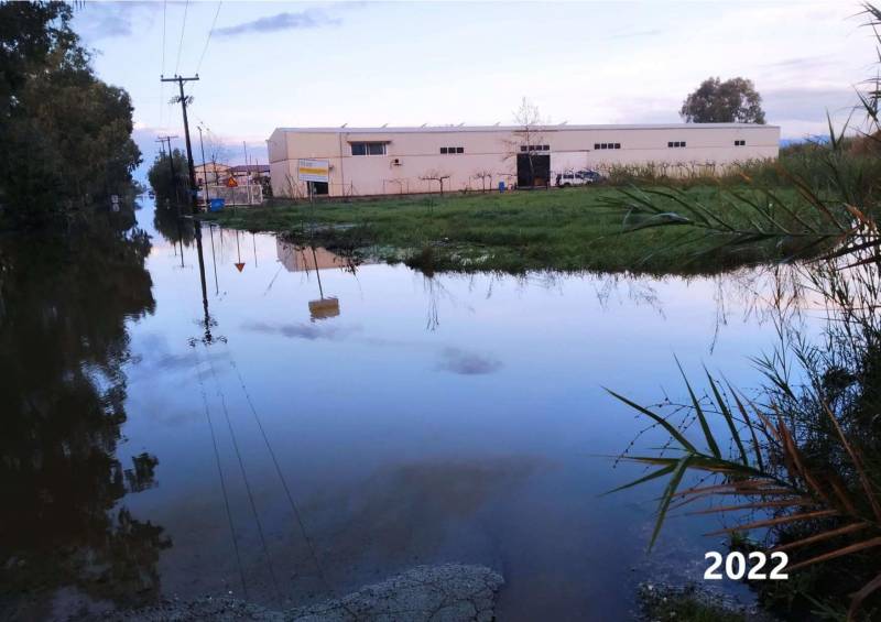 Διαμαρτυρία για τις πλημμύρες στη ΒΙΠΕ Καλαμάτας