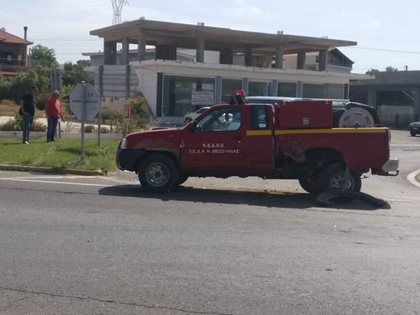 Καραμπόλα χωρίς τραυματισμό στον κόμβο του Καλού Νερού