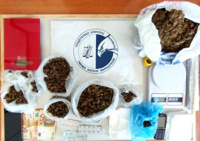 Συλλήψεις για χασίς από το Τμήμα Ναρκωτικών Καλαμάτας