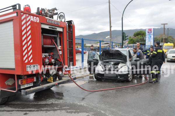 Φωτιά σε αυτοκίνητο στην οδό Αρτέμιδος