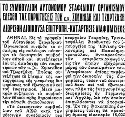 Το σταφιδικό ζήτημα και ο Τάσης Κουλαμπάς (Μέρος 52ο)