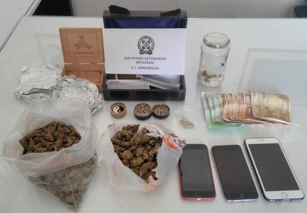 Δύο συλλήψεις για χασίς στο Κρανίδι
