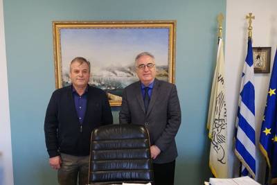 Πύλος: Συνάντηση Καρβελά με τον πρόεδρο της Ενωσης Σεναριογράφων Ελλάδος